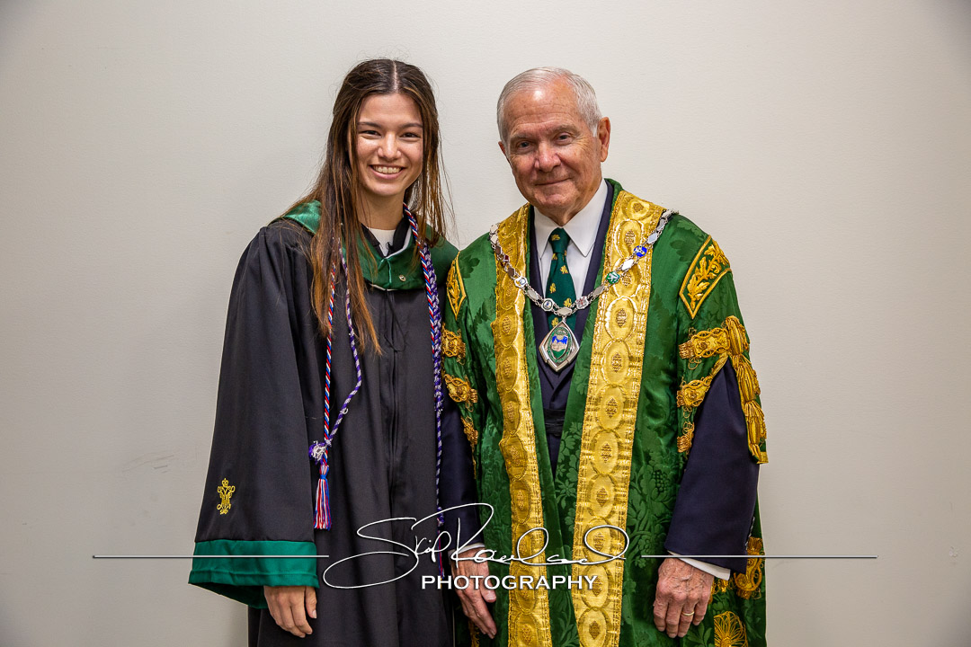 Chancellor Gates with ROTC – 2023 #138701