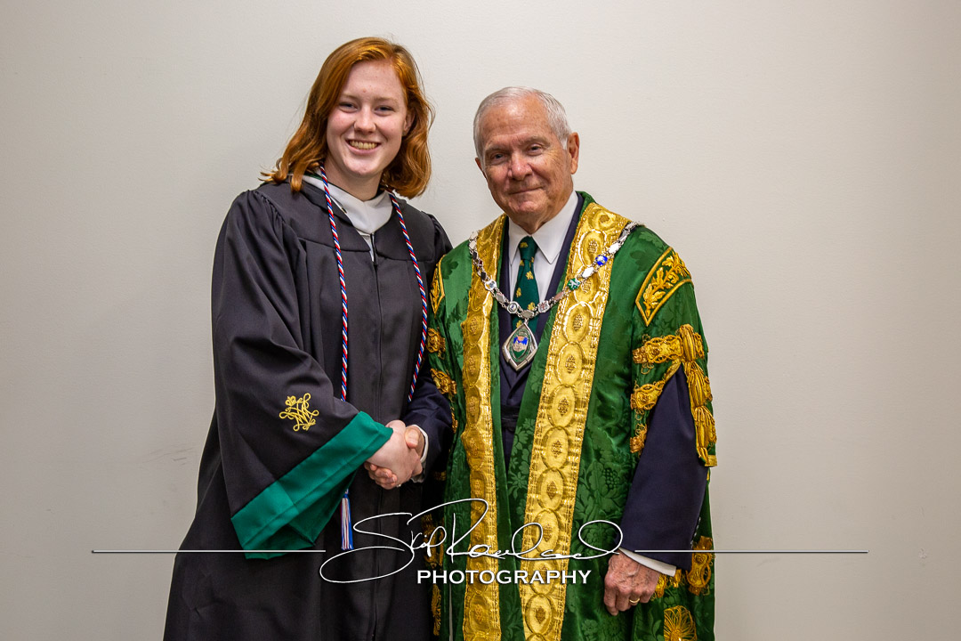 Chancellor Gates with ROTC – 2023 #138704