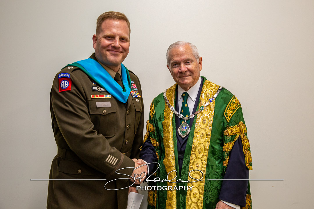 Chancellor Gates with ROTC – 2023 #138707