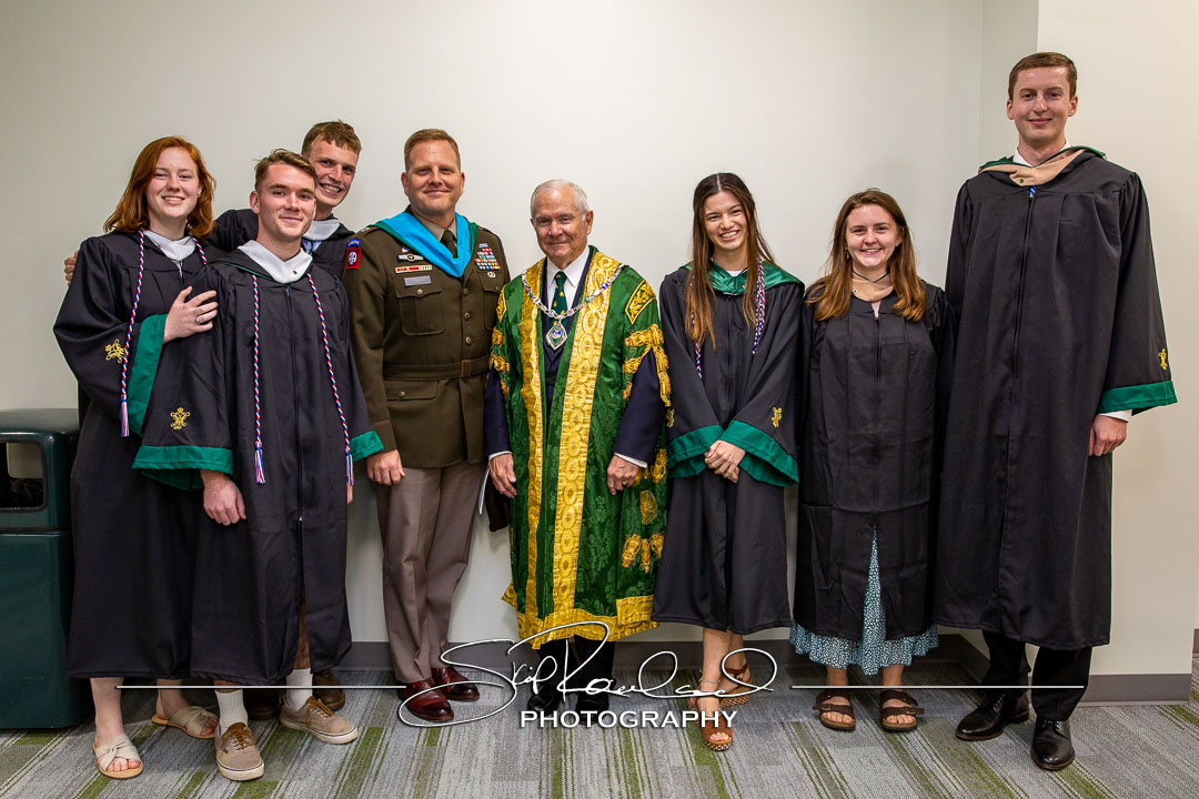 Chancellor Gates with ROTC – 2023 #138708